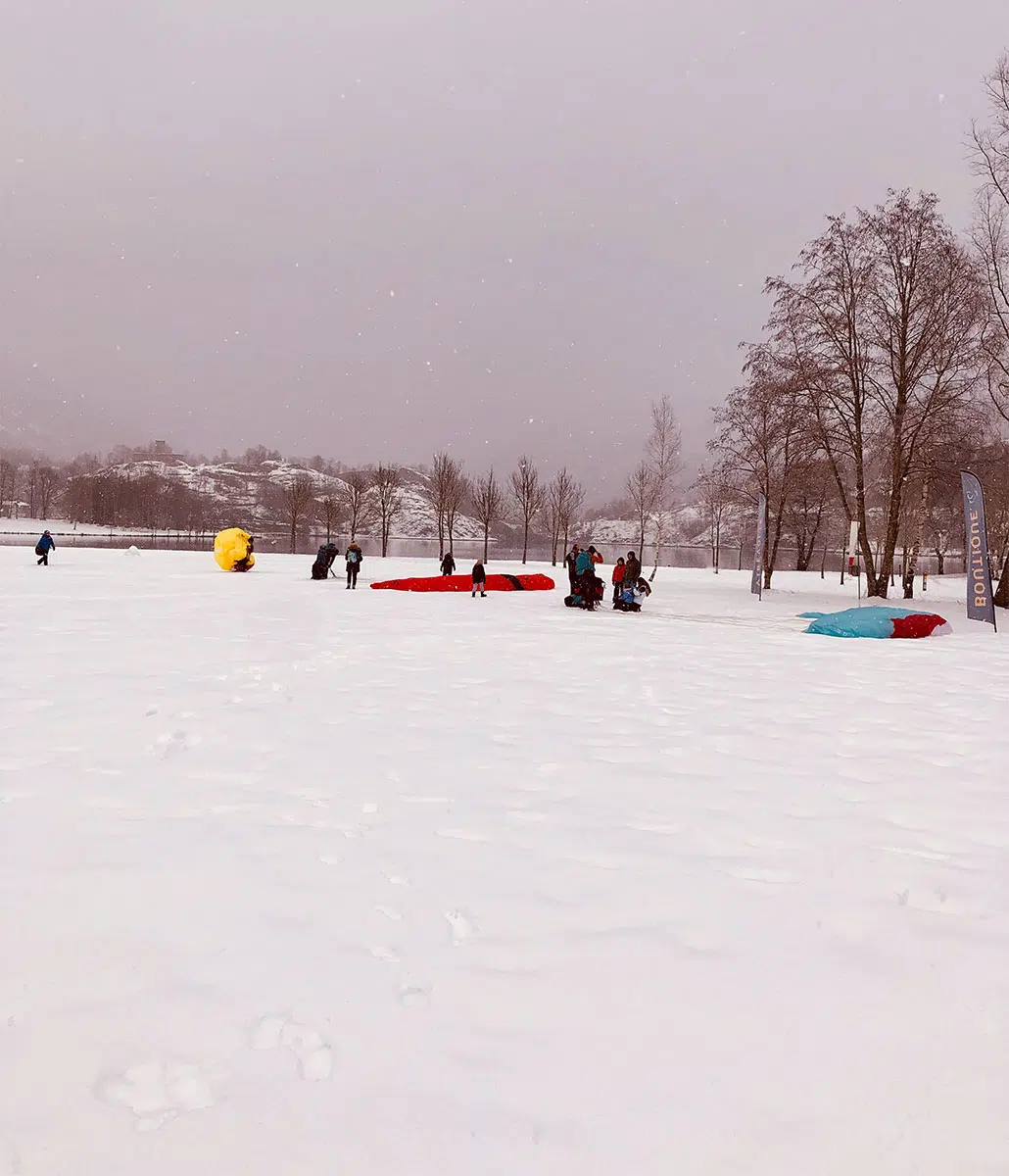 Baptême parapente sous la neige - Loudenvielle