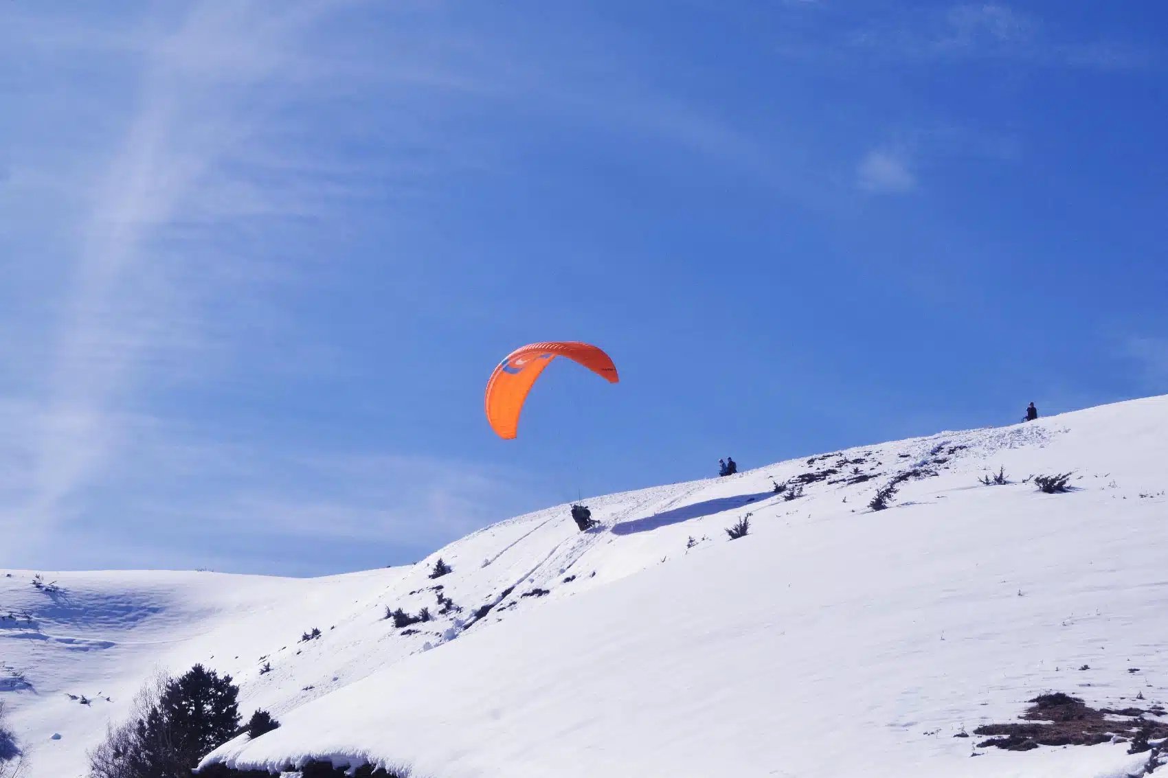 Vol parapente en biplace en Hiver - Val Louron