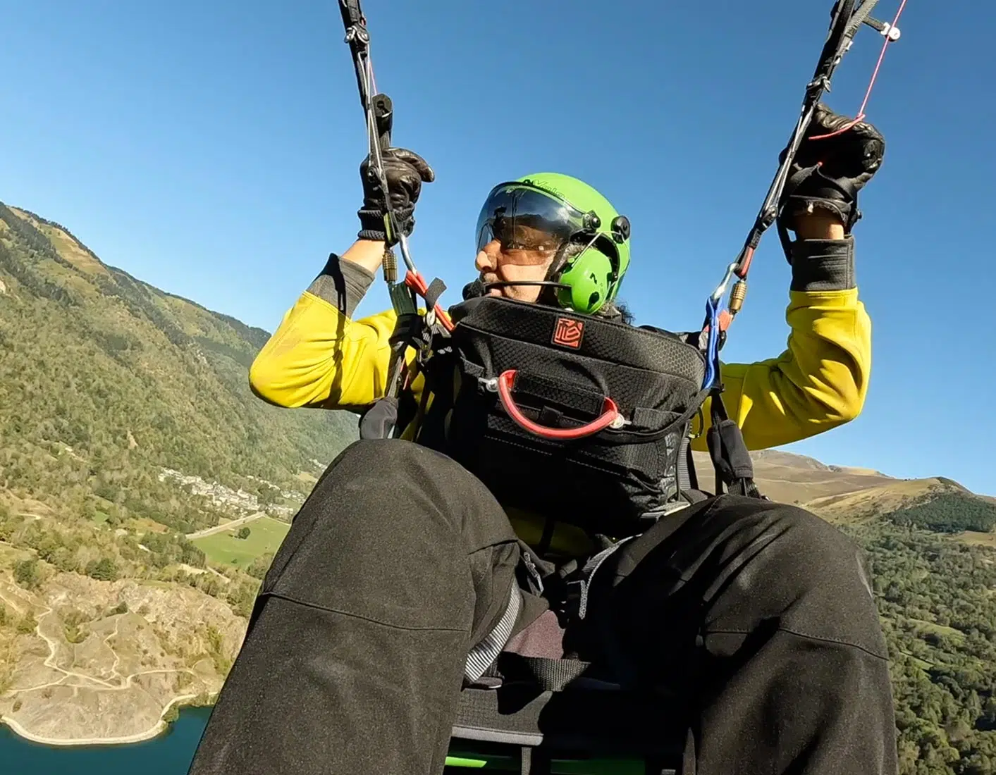 Pilote autonome lors d'un stage parapente Handicare