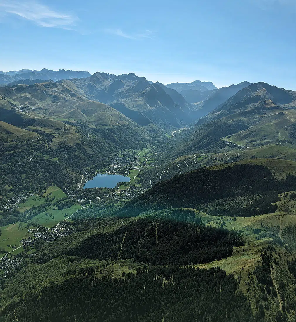La vallée du Louron vue du ciel La vallée du Louron vue du ciel