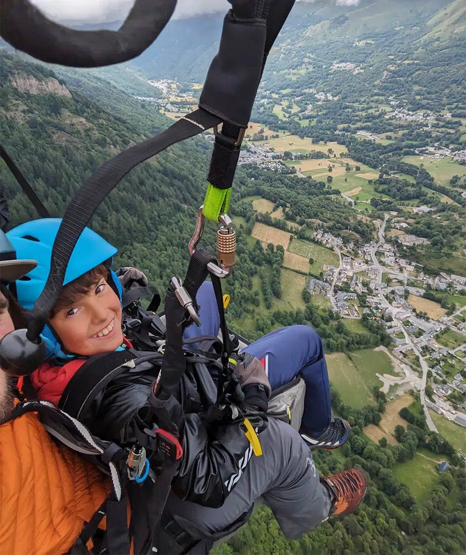 Vol parapente enfant - Loudenvielle, Louron