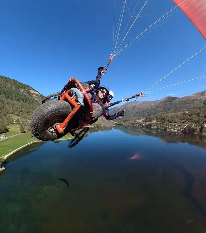 Baptême parapente pour personnes handicapées, PMR - Virevolte