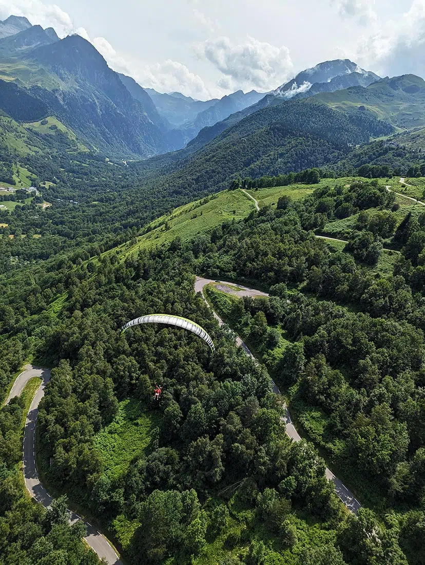 Baptême parapente au-dessus de Val Louron