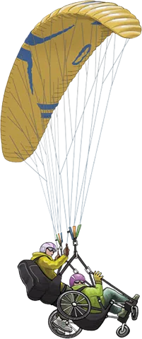 Baptême parapente PMR